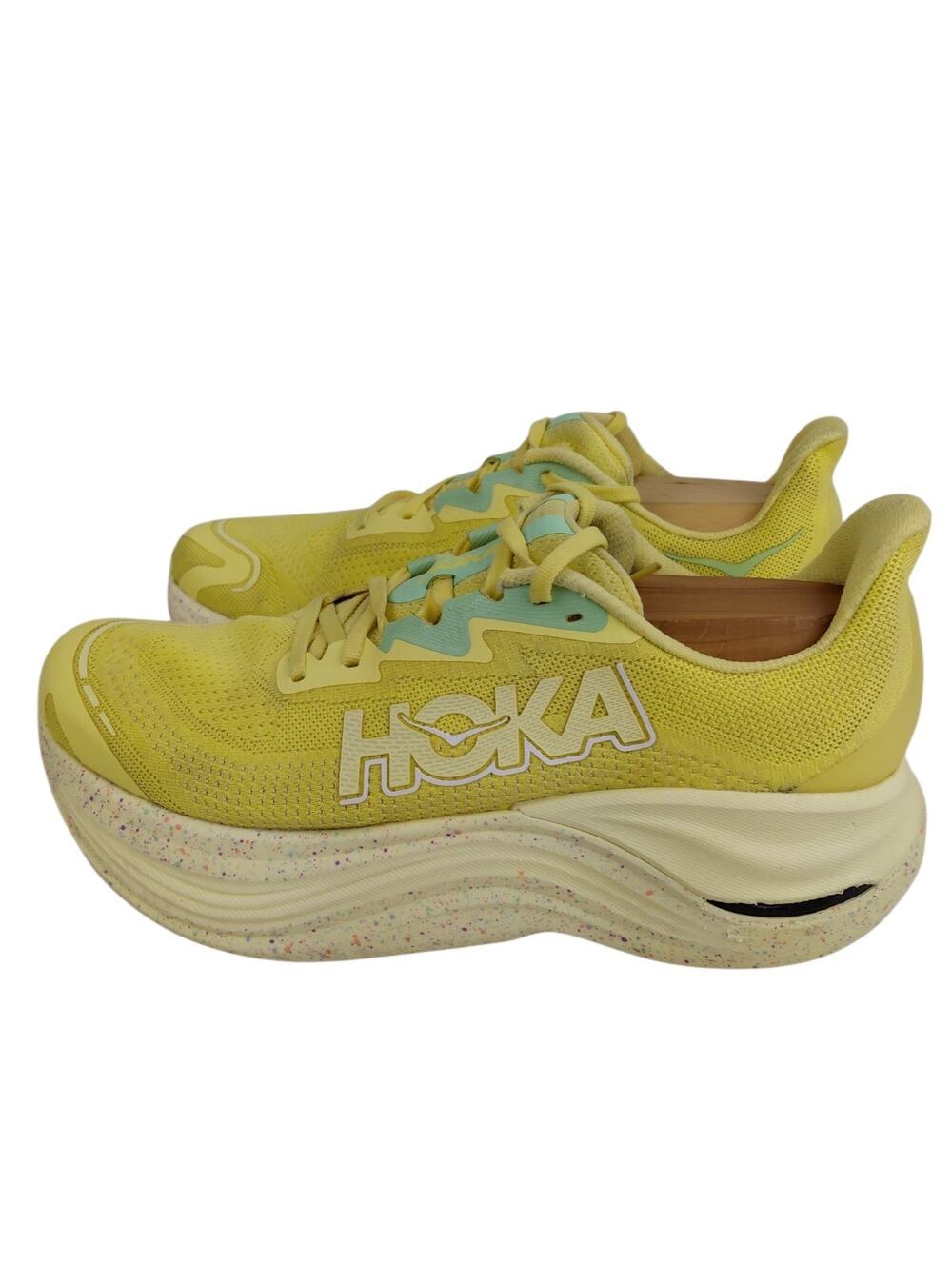 Hoka One One Skyward X Mens SZ 10 W 12 Running Shoes Sneakers Lemonade Sunlight